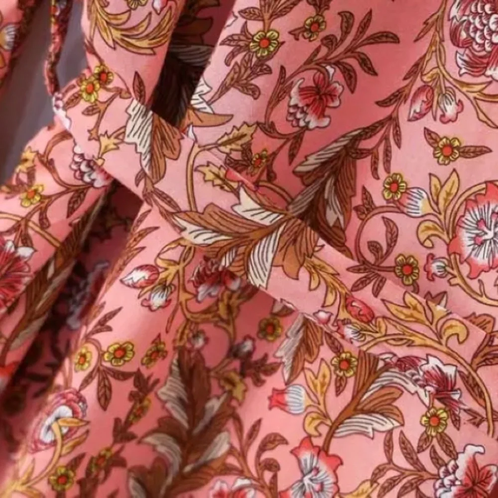 Floral & Paisley Print Kimono Bohemian Duster Wrap Coverup Top Casual - Picture 6 of 12
